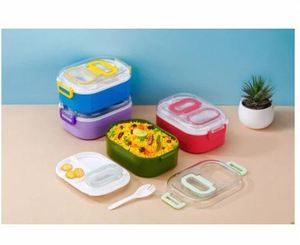 Top Quality <b>Lunch</b> Box with Fork And Spoon <b>Set</b> Office & School <b>lunches</b> From India Exporter At Low Price <b>Lunch</b> Box - Product Image 3