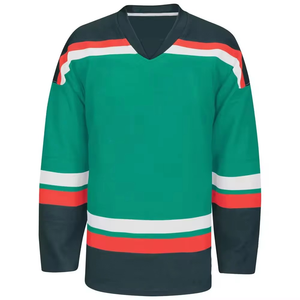 Ventes en gros de sweats à capuche de hockey personnalisés à manches longues en polaire polyester imprimés par sublimation, uniforme de hockey - Product Image 2