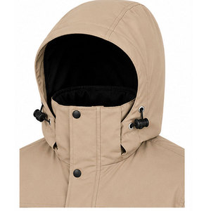 Parka Premium para Hombre con Capucha, Tejido Resistente al Viento, Acolchado Térmico, Cintura Ajustable y Capucha Desmontable de Piel Sintética - Product Image 4