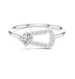Creative Craft Moissanite Princess Cut Diamond <b>Split</b> Halo <b>Ring</b> Original 925 Silver Fine Modern Style Gift Jewelry For Birthdays - Product Image 4