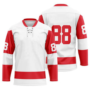 Últimos Modelos de Camisetas de Hockey sobre Hielo, Camiseta de Hockey de Equipo, Estilo Nuevo, Camiseta de Hockey con Paneles Cosidos - Product Image 1