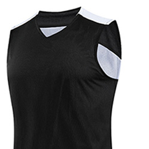 Ensemble d'uniformes de basketball unisexe sans manches, col en V, maille respirante colorée, maillot et short sublimés pour adultes - Product Image 4