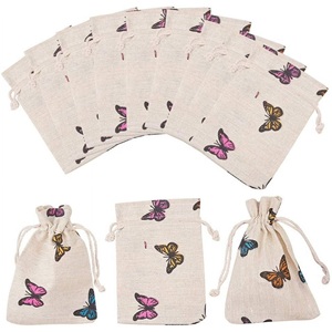 Low Moq <b>Small</b> Organic Cotton Drawstring Pouch Customized Cotton Dust-proof Bag Eco Natural Canvas Cotton Jewelry Packaging Pouch - Product Image 2