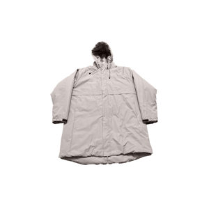 <b>Men's</b> Hooded Puffer <b>Jacket</b> Solid Color Zipper Closure Waterproof Polyester Wadding <b>Long</b> Loose Fit Winter Wear Casual Style - Product Image 3