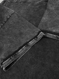 เสื้อยืดแฟชั่นใหม่ ผ้าคอตตอนฟอกสี โพลีเอสเตอร์/คอตตอน ผ้าเจอร์ซีย์ลำลอง ดีไซน์ตามสั่ง ขายส่งแบบ OEM - Product Image 5