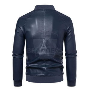 Veste en cuir pour homme, style motard, durable, confortable, veste d'hiver pour un usage quotidien et en extérieur - Product Image 2