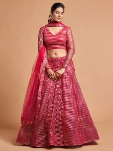 Ensemble jupe et haut court en mousseline brodée de fil rose, coupe trapèze, col en V, pour soirée, polyester/coton - Product Image 1