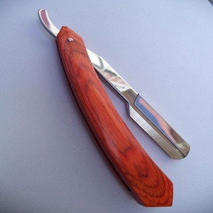 Wooden Handle Barber Straight <b>razor</b> Shaving Straight <b>razor</b> <b>Single</b> Edge <b>Blade</b> Stainless Steel Folding Shaving <b>Razor</b> - Product Image 4