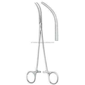 คีมหนีบหลอดเลือดโค้ง A-1 VERITAS ทำจากเหล็กกล้าไร้สนิม สำหรับผ่าตัดห้ามเลือดและผ่าตัดจุลศัลยกรรม ใช้ซ้ำได้ คุณภาพมาตรฐาน CE - Product Image 1