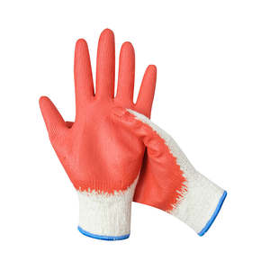Fabricant vietnamien de gants en latex rouge de calibre 10, doublure en coton respirante, vêtements de travail de sécurité personnalisés - Product Image 5