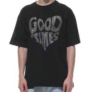 High Quality NFC Hell Men's <b>Y2K</b> Streetwear Short Sleeve T-<b>Shirts</b> 100% Cotton Solid Front Logo Knitted Eco-Friendly Breathable - Product Image 1