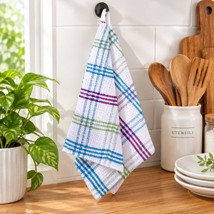 Paño de cocina de lino tipo waffle para limpieza, nueva colección, paño de cocina con patrón a cuadros teñido con hilo, proveedor indio, ¡gran oferta! - Product Image 5
