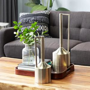 Floreros decorativos de Metal para sala de estar para el hogar, mesa de centro de mesa, floreros de cerámica de aluminio y Metal, superventas - Product Image 5