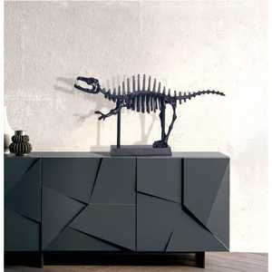 Escultura de Dinosaurio de Aluminio de Jaffs Exports, Figura Artística Contemporánea Hecha a Mano, Decoración de Mesa para Sala de Estar - Product Image 3