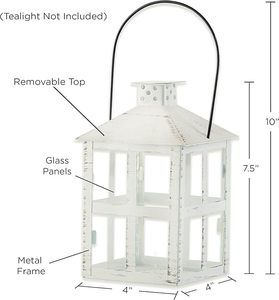 Lanterne en métal au design unique et écologique pour la décoration de la maison, les mariages, les fêtes et l'éclairage extérieur de jardin - Product Image 2
