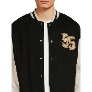 New Wholesale <b>Men</b> <b>Varsity</b> <b>Jackets</b> Letterman Customized Made Baseball Letterman <b>Bomber</b> <b>Jacket</b> - Product Image 2