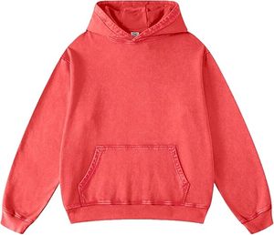 Sudadera con Capucha Unisex Oversize de Algodón 100% Lavado Ácido, Transpirable, de 300g, Estilo Vintage Streetwear de Alta Calidad - Product Image 1