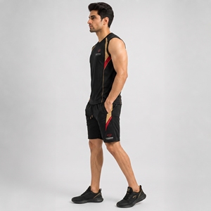 <b>Mens</b> Sleeveless <b>Shorts</b> Set <b>Lightweight</b> Athletic Two Piece Outfit Breathable Fabric Casual Sportswear For Gym Training And Summer - Product Image 6