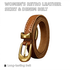 leather belt durable smooth waist belt leather fashion belt elegant casual accessory leather belt <b>adjustable</b> leather belt - Product Image 6