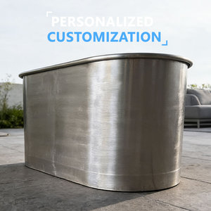 304SS Stainless Steel Cold Plunge Bathtub <strong>Ice</strong> <strong>Bucket</strong> for Athletes Recovery Indoor/Outdoor Free Standing 1-Person 126x66x76cm - Product Image 3