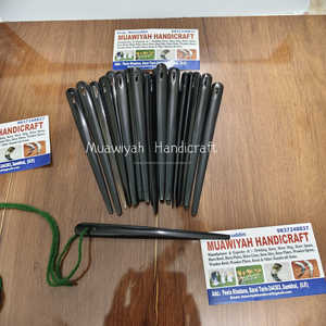 Top Selling Product Buffalo Horn Needle Ideal for working with thick thread wool and heavy fabric knitting weaving <b>sewing</b> NEEDLE - Product Image 6