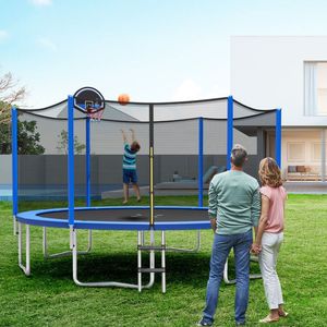 Trampolino da Esterno per Attività Ricreative 12Ft con Rete di Sicurezza - Product Image 3