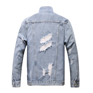 Veste en jean pour homme à bas prix Vente en gros à bas prix, respirante, durable, avec logo personnalisé Veste en jean pour homme Service OEM 2026 - Product Image 3