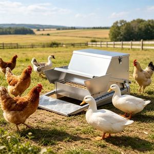 Mangiatoia Automatica Portatile per Polli in Acciaio Inox e Materiale PP, Nuova e Usata - Product Image 4
