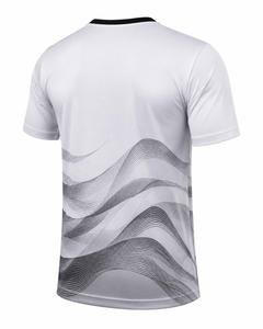 T-shirt pour homme à manches courtes, col rond, style sublimation, motif tricoté, polyester, coupe décontractée, respirant, design tendance - Product Image 4