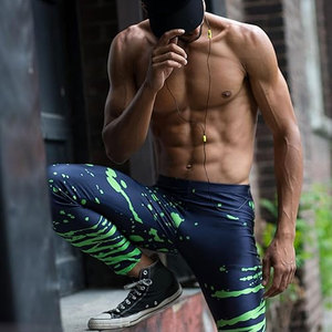 Vêtements de sport respirants et légers de haute qualité, meilleur fournisseur, pantalon de compression professionnel pour homme, coupe ajustée confortable - Product Image 4