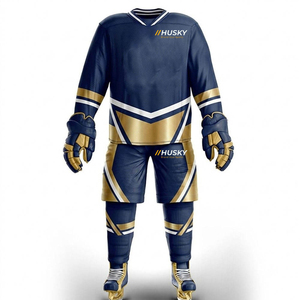 Fabricants sur mesure, vente en gros d'uniformes de hockey sur glace pour adultes, haute qualité, 100% polyester imprimé, antibactérien, toutes saisons - Product Image 1