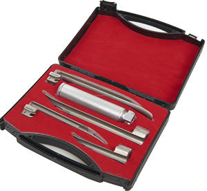 Système d'éclairage LED durable et lumineux, laryngoscope Miller en acier inoxydable, 4 lames droites, certifié CE, kit d'anesthésie ORL EMT - Product Image 2