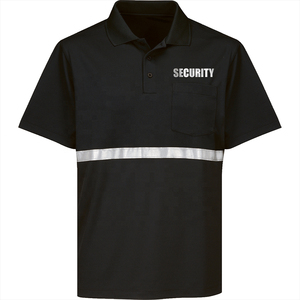 Polo de sécurité unisexe en tissu personnalisé Super Feel – Tenue de travail confortable avec détection des aiguilles et uniforme sans couture thermocollé - Product Image 3