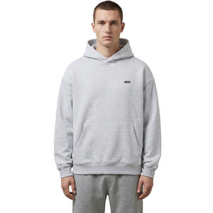 Sudaderas con Capucha de Algodón para Hombre, Corte Holgado, Color Gris, Fabricante de Marca Privada - Product Image 1