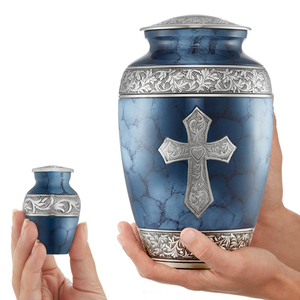 Artisan Beaded Funeral Urn <b>Memorial</b> Ashes Container for Lasting Tribute At Best Price - Product Image 2