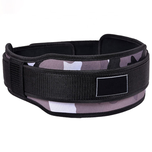 Cinturón de Neopreno Acolchado con Doble Correa y Soporte Lumbar de 5.5 Pulgadas para Levantamiento de Pesas, Color Gris, Transpirable - Product Image 4