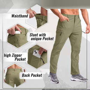 Premium Quality Men's Heated Plus Size Softshell Pants Eco-friendly Factory Direct Wholesale OEM Custom logo Outdoor Waterproof - Product Image 2