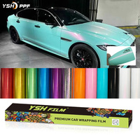Film de protection de peinture auto-cicatrisant en vinyle effet caméléon, dégradé, pour carrosserie complète, décoratif, coloré, finition satinée, en vente