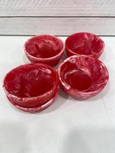 Handmade Resin Bowl Collection Featuring Emerald Epoxy Resin Marble Effect and Pearl Finish Perfect for Modern Home Decoration - Product Image 5