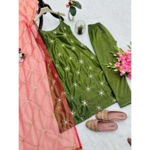 Vestidos de Noche de Diseñador, Elegantes para Fiesta, Top y Hermoso Dupatta - Product Image 3
