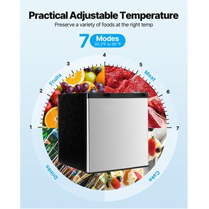 Frigorifero Compatto a Porta Singola da 1,6 Cu.Ft, Mini Frigo con Temperatura Regolabile, Ripiano in Metallo, Efficienza Energetica per Hotel - Product Image 4