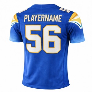 Uniformes de Fútbol Americano Personalizados por Sublimación para Hombre y Mujer, Uniformes de Equipo, 100% Poliéster, Tejido Transpirable de Secado Rápido, Venta al Por Mayor OEM - Product Image 4