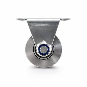 Roue à gorge en V en acier inoxydable SS304 de 48 mm avec support, roulement robuste pour rail de portail coulissant et convoyeur - Product Image 1