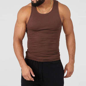 Débardeurs pour hommes 100 % coton, très demandés, sans manches, pour la gym, l'entraînement sportif et les séances matinales - Product Image 1