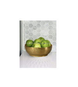 Cuenco de servicio de latón hecho a mano para decoraciones de eventos de estilo de comida tradicional y arreglos de mesa de cena cultural - Product Image 5