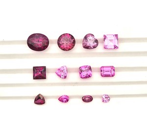 Natural Pink Topaz Mix Shape Cut Loose Gemstone Lot 3-12 MM Pink Topaz Gemstone For Jewelry Making - Product Image 1
