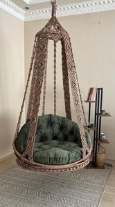 Silla Colgante de Macramé Hecha a Mano: Decoración Boho para Colgar - Product Image 3