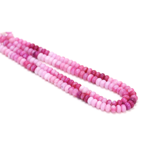 Perles Rondelles Opale Framboise : Pierres Précieuses de Qualité AAA pour Bijoux et Artisanat (7-10mm, 16 Pouces) - Product Image 2
