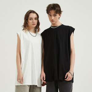 Débardeur Homme Personnalisable Écologique en Spandex/Coton Coupe Ample Bretelles Larges Séchage Rapide Tissu Respirant Uni - Product Image 1