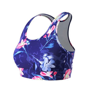 Sujetador Deportivo Sublimado Personalizado para Mujer, Fabricante OEM, Transpirable, Elástico, de Alta Sujeción, Sin Costuras en la Parte Delantera - Product Image 3